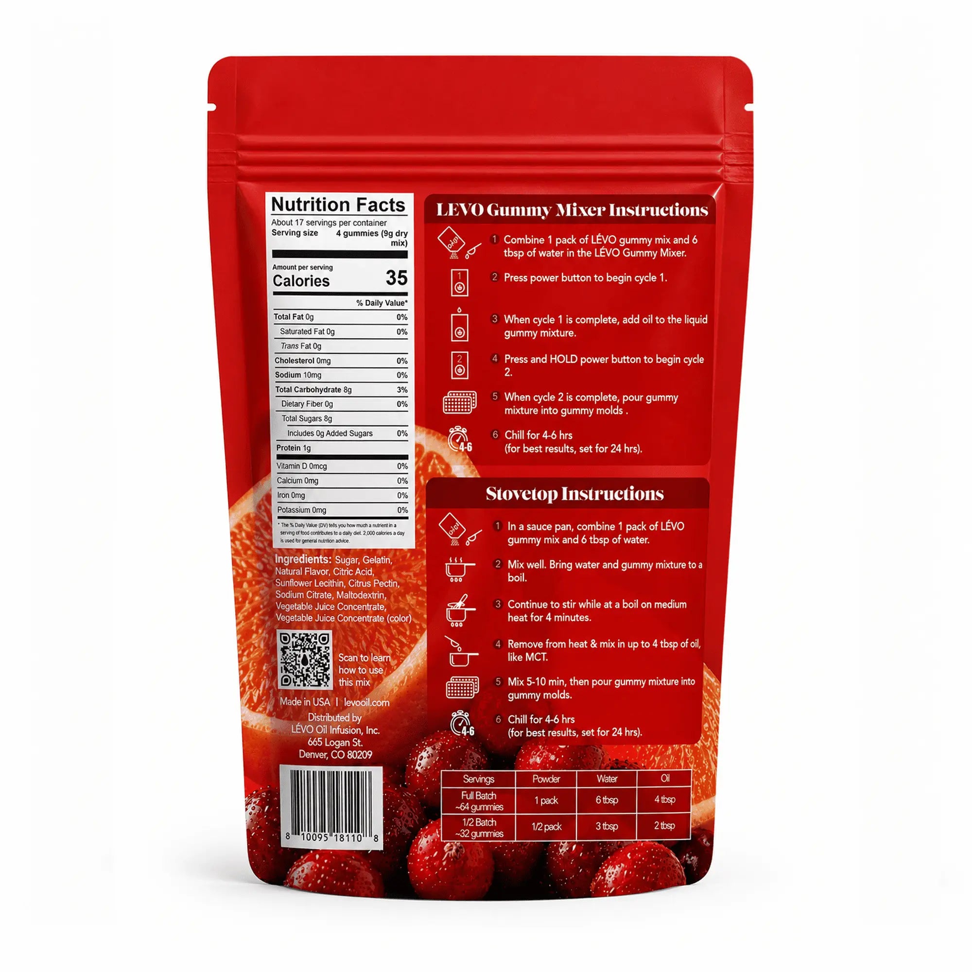 Seasonal Gummy Edibles Making Kit with Gummy Mixer - LEVO Oil