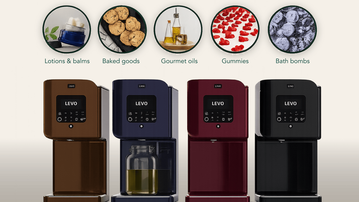 LĒVO Lux in stainless steel on a kitchen counter