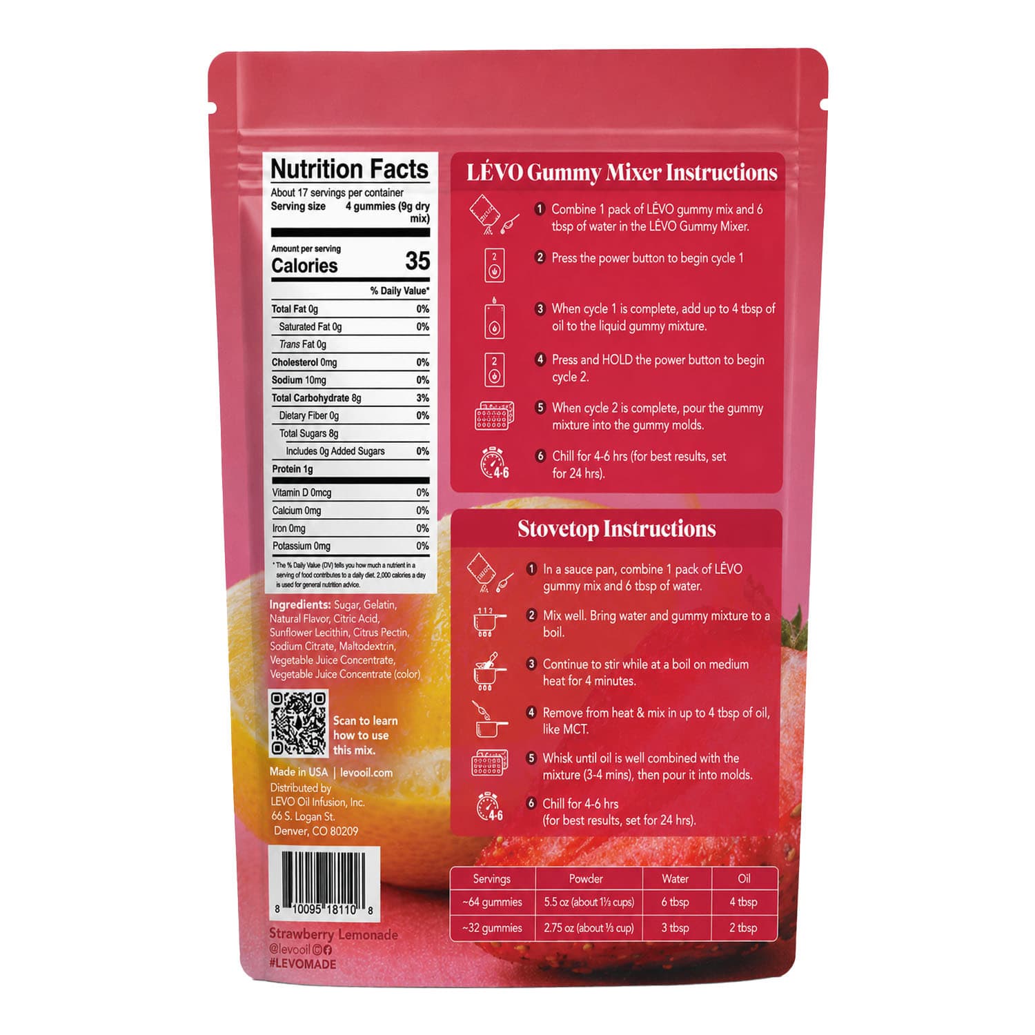 Gummy Mix - Strawberry Lemonade (5.5 oz)