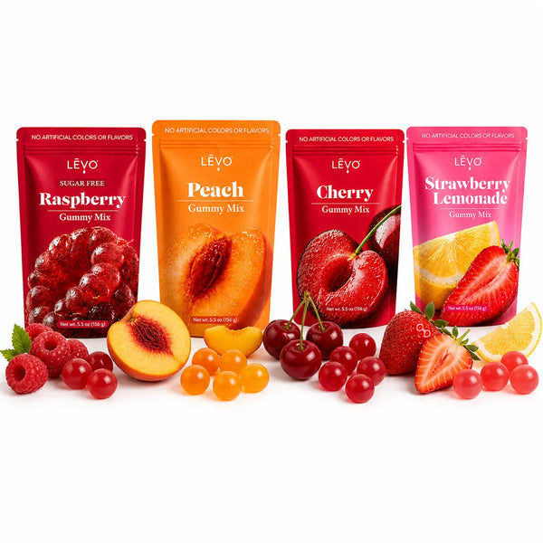 Gummy Mix 4-Pack - Cherry, Peach, Raspberry, Strawberry Lemonade
