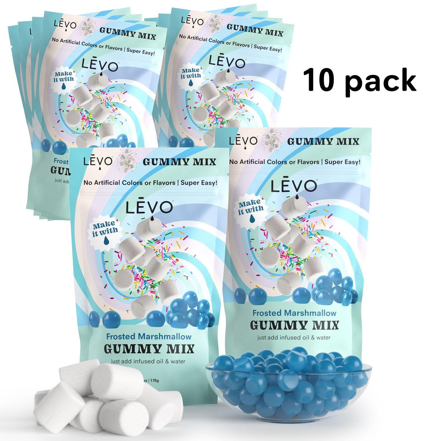 Frosted Marshmallow Gummy Mix by LEVO Oil Infusion, to make you own edibles at home