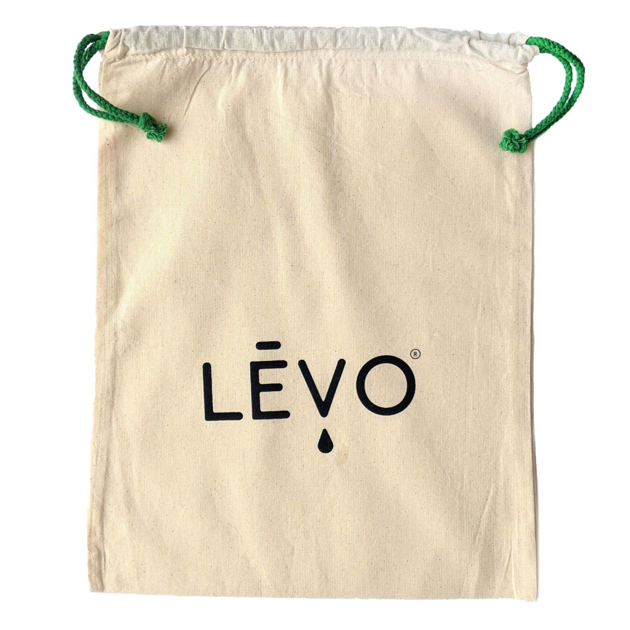 LEVO drawstring bag open