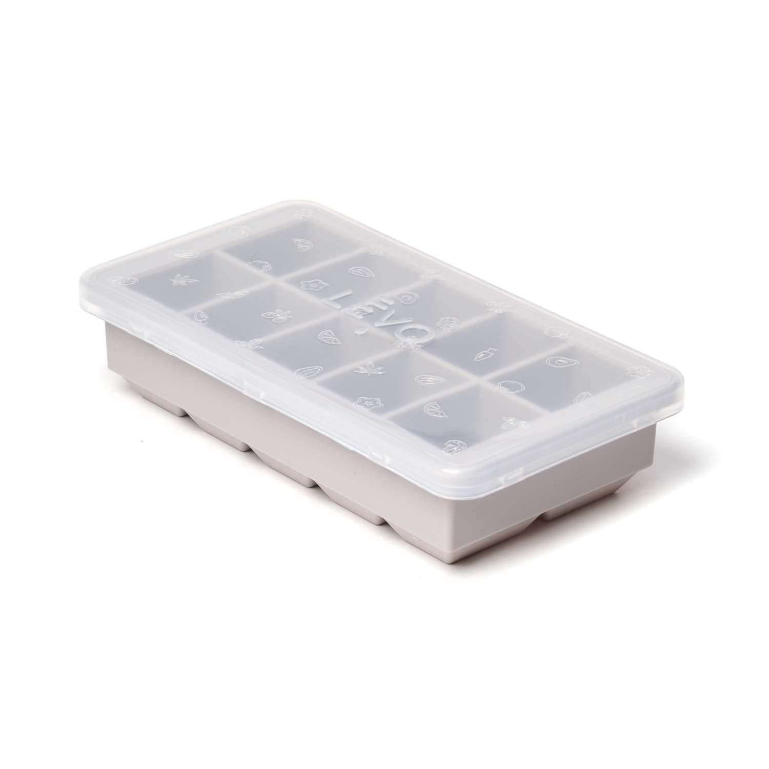 LEVO oil herb block tray in Grey with transparent cap