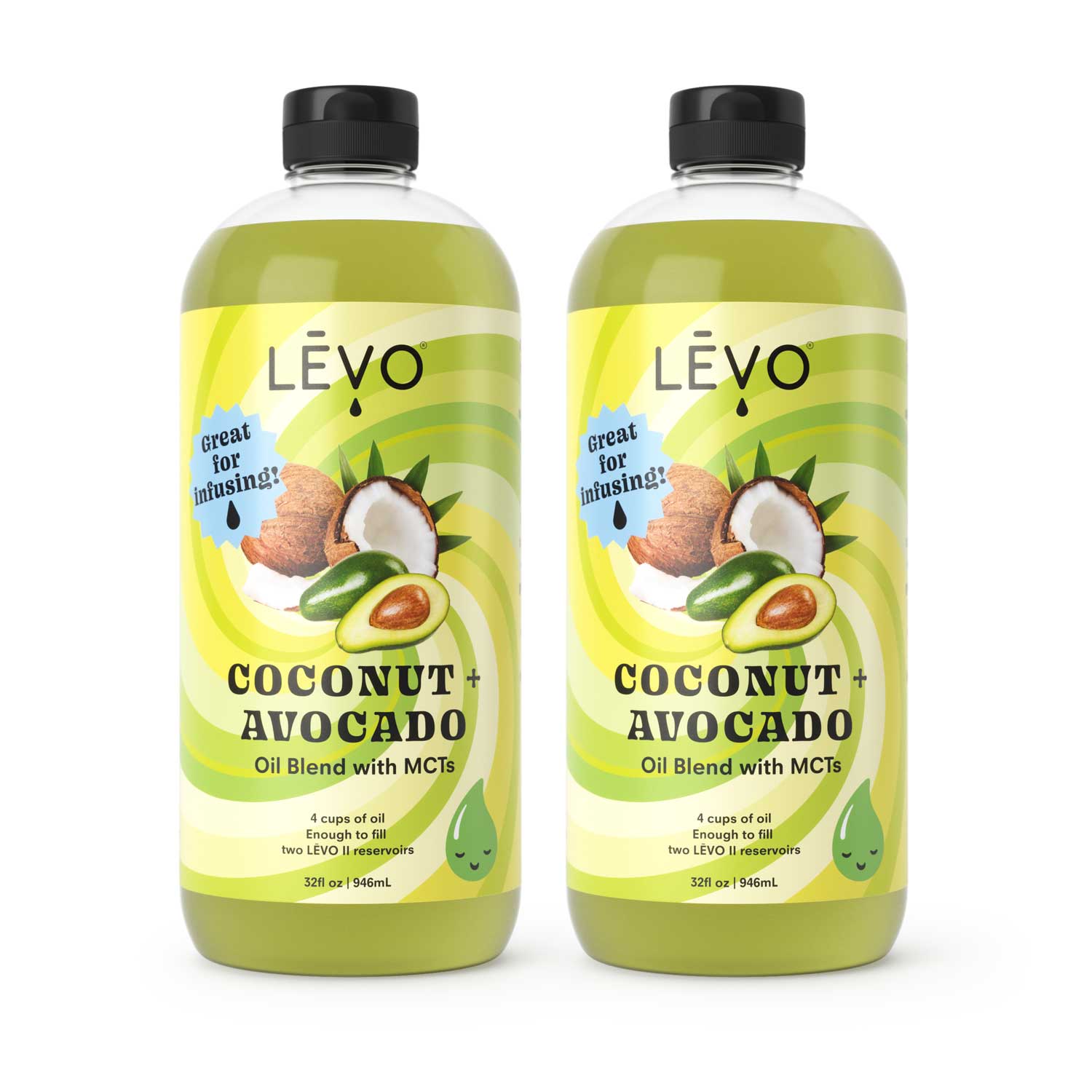 LEVO is your one stop shop for your favorite infusion machine, LEVO II, and the best high quality oils to use with your machine. Try this Coconut plus Avocado oil blend with MCTs. Great for infusing! LĒVO Coconut Avocado Blend Infusion Oil: Versatile and heat-resistant cooking oil.