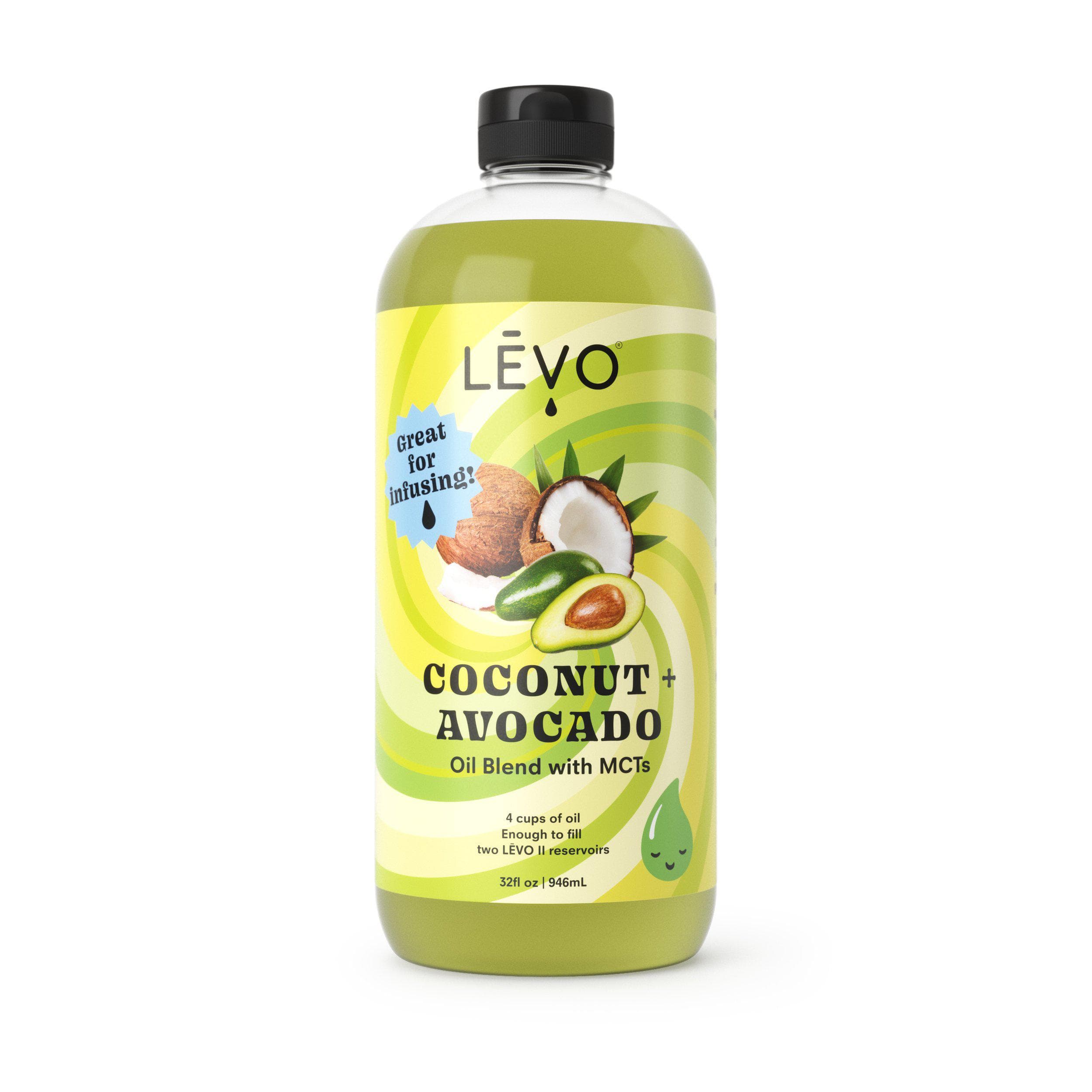 Heat-resistant LĒVO Coconut + Avocado Oil Blend: Unlock new flavors in your kitchen.