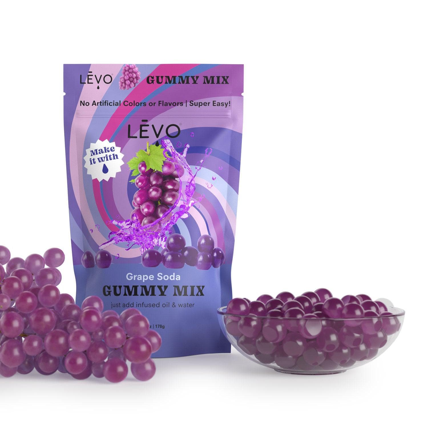 LĒVO Grape Soda Easy to Use Gummy Edibles Mix - LEVO Oil Infusion