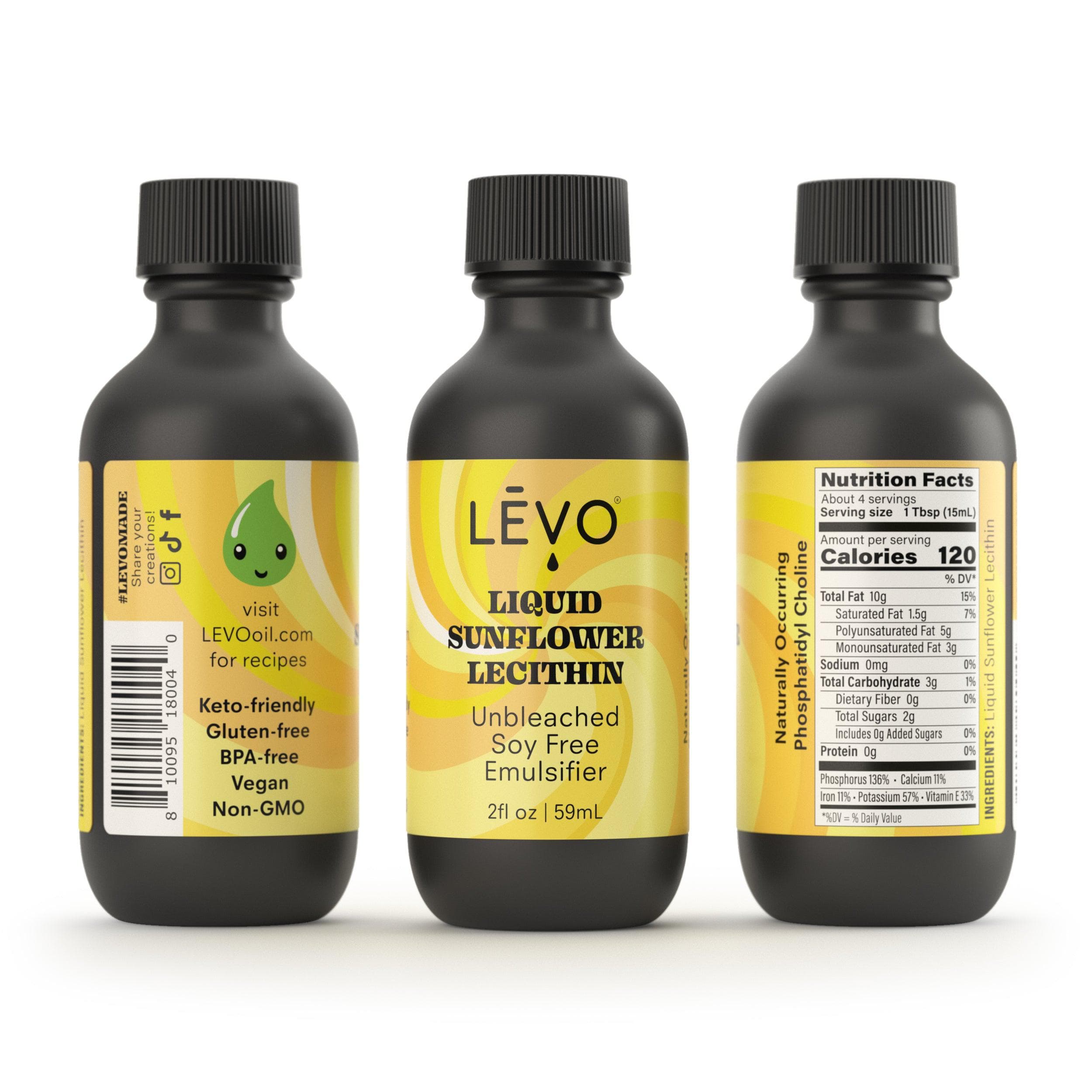 LEVO liquid sunflower lecithin nutrition facts