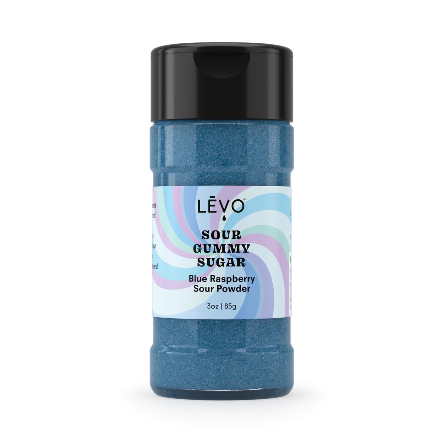 Keep homemade gummies from sticking together and add flavor with LEVO Blue Raspberry Sour Gummy Sugar. Blue Raspberry Sour Gummy Sugar - A vibrant blue raspberry flavor with a tangy kick.