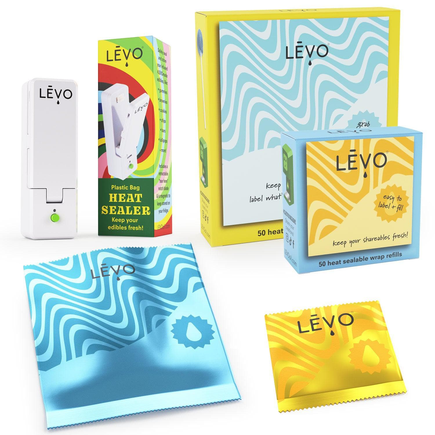 LEVO heat sealer kit, because sharing is caring! Use the sharing is caring kit to share #levomade edibles with your friends. 