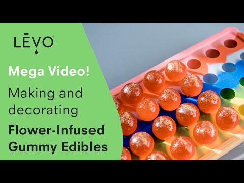 LEVO guide on how to make and decorate infused gummy edibles. Add a burst of sour goodness to your desserts with the Sour Gummy Sugar Trio's Unflavored, Watermelon, and Blue Raspberry options.